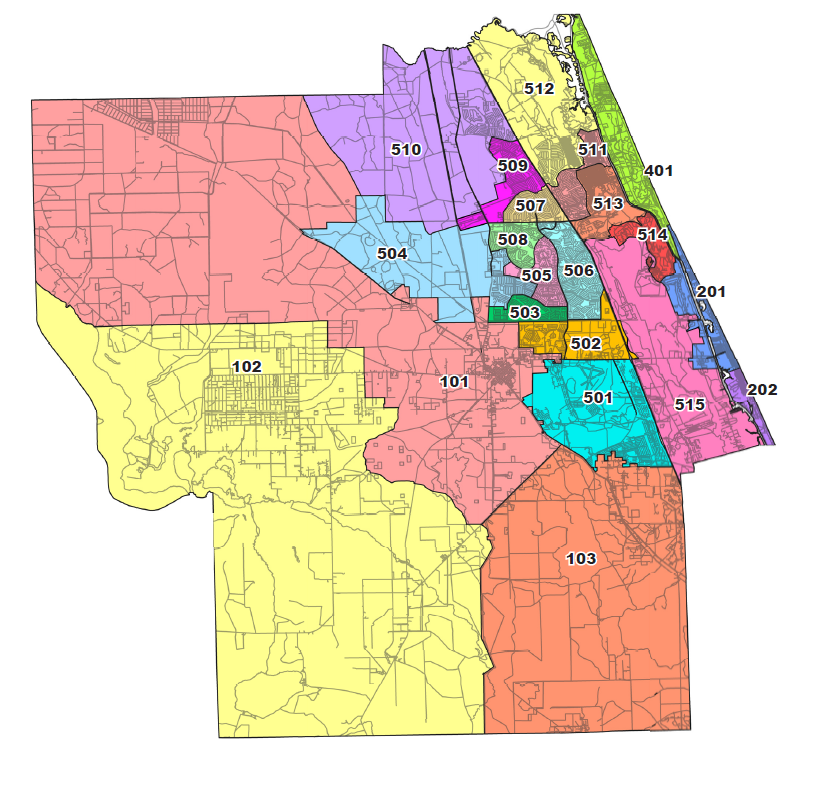 Flagler County Precinct Map